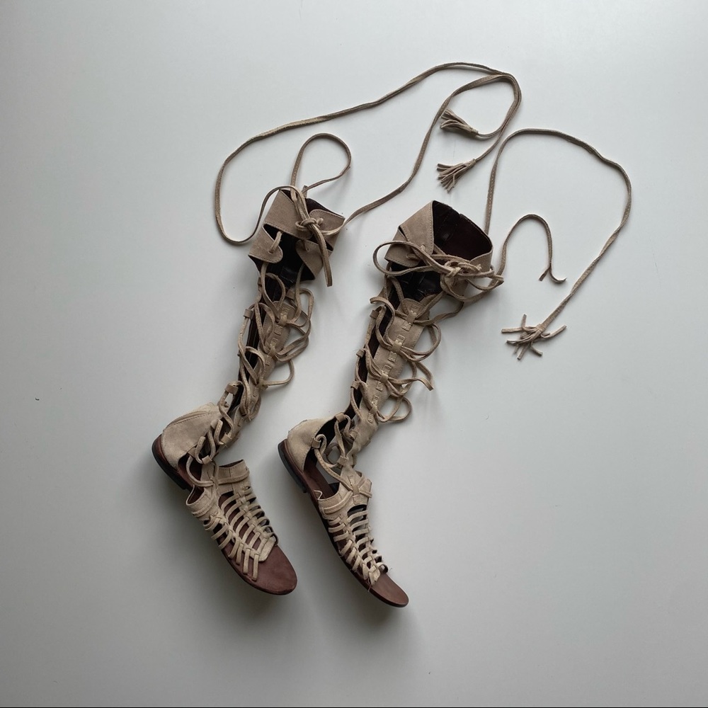 Free People Gladiator Lace Up Sandal Size 39